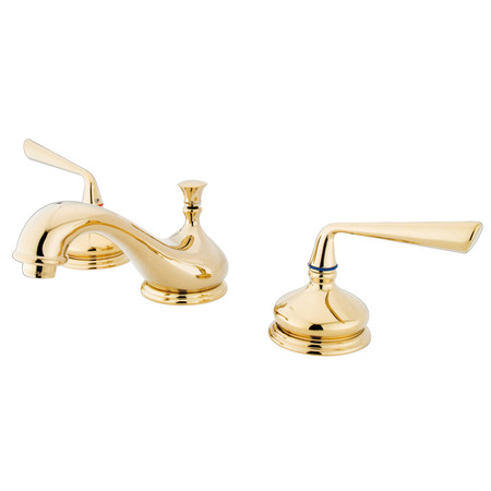 SILVER SAGE KS1162ZL 8-Inch Widespread Bathroom Faucet with Brass Pop-Up KS1162ZL